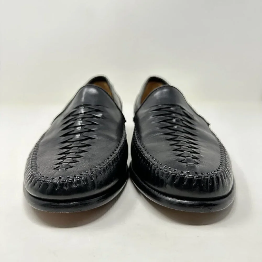 Rangoni Black Leather Slip on‎ Loafer Shoes US Size 8.5
